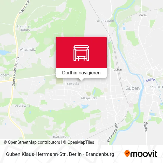 Guben Klaus-Herrmann-Str. Karte