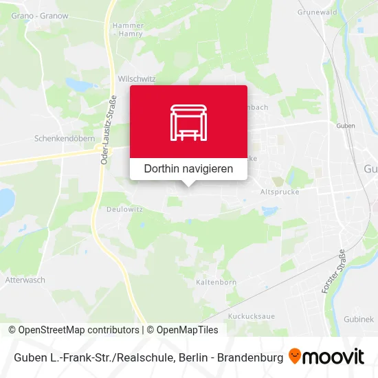 Guben L.-Frank-Str./Realschule Karte