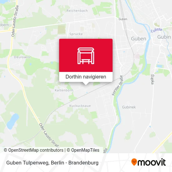 Guben Tulpenweg Karte