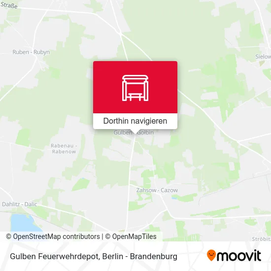 Gulben Feuerwehrdepot Karte