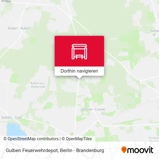 Gulben Feuerwehrdepot Karte