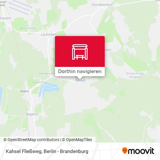 Kahsel Fließweg Karte