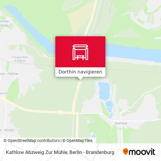Kathlow Abzweig Zur Mühle Karte