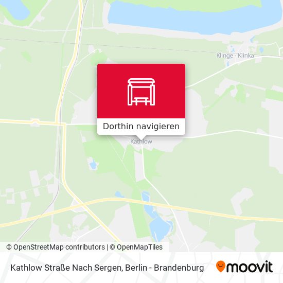 Kathlow Straße Nach Sergen Karte