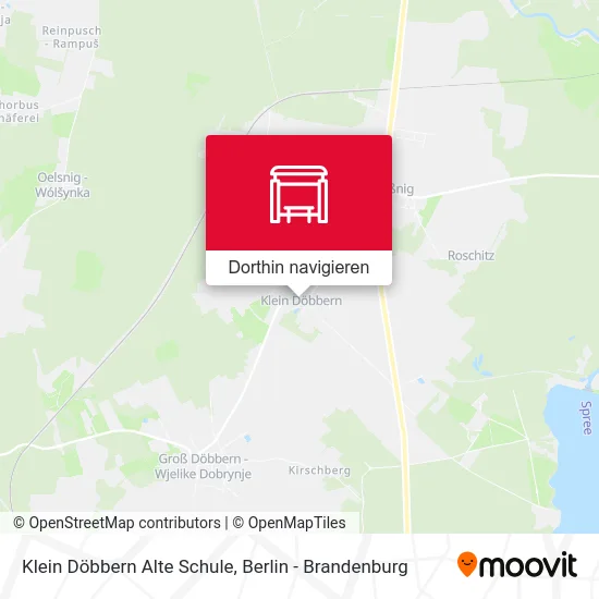 Klein Döbbern Alte Schule Karte