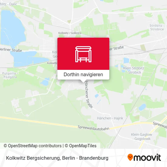 Kolkwitz Bergsicherung Karte