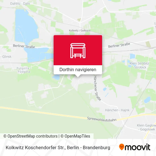 Kolkwitz Koschendorfer Str. Karte
