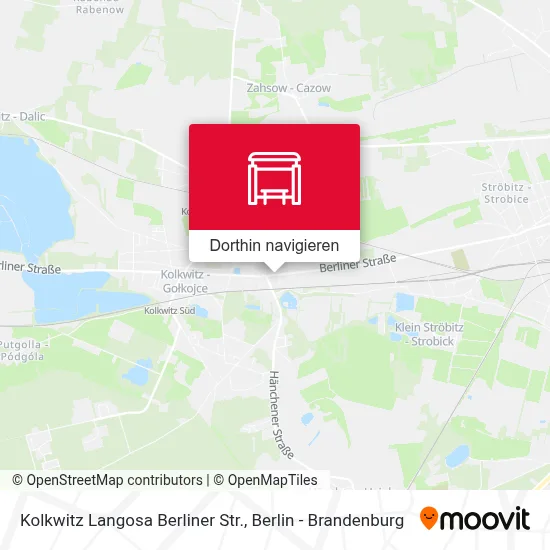 Kolkwitz Langosa Berliner Str. Karte