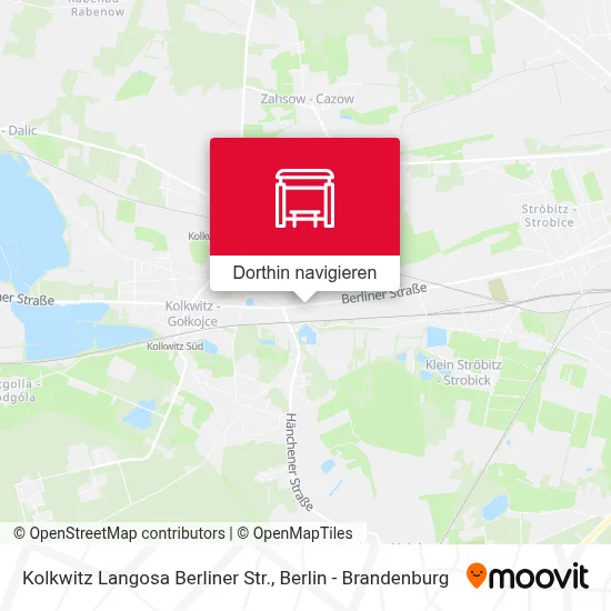 Kolkwitz Langosa Berliner Str. Karte