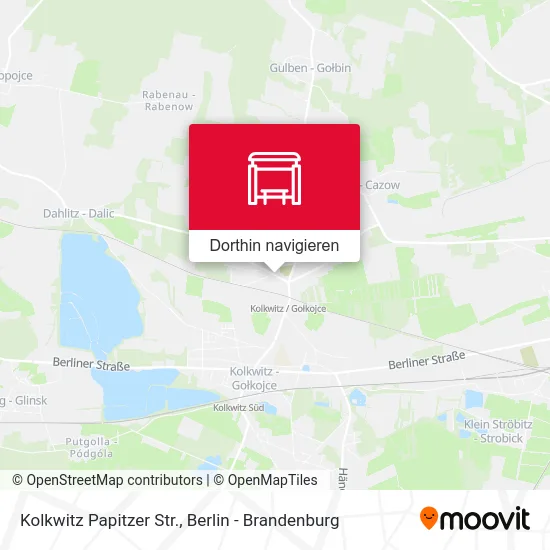 Kolkwitz Papitzer Str. Karte