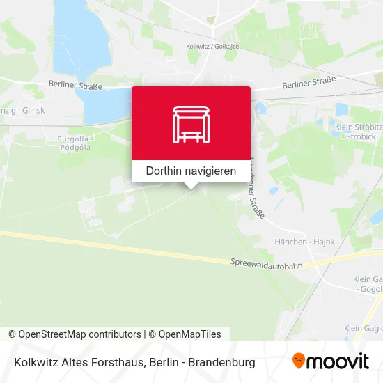 Kolkwitz Altes Forsthaus Karte