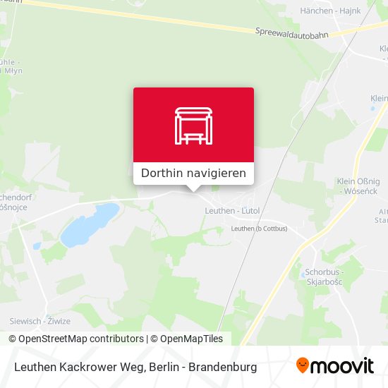 Leuthen Kackrower Weg Karte