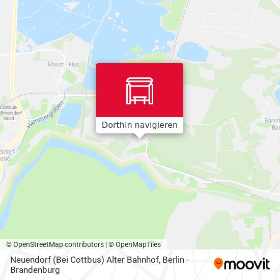 Neuendorf (Bei Cottbus) Alter Bahnhof Karte