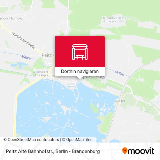 Peitz Alte Bahnhofstr. Karte