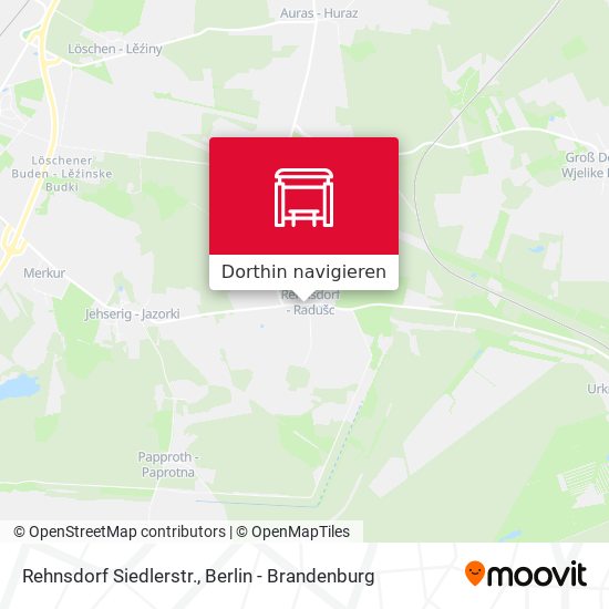 Rehnsdorf Siedlerstr. Karte