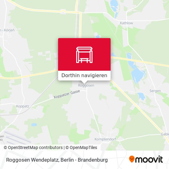 Roggosen Wendeplatz Karte