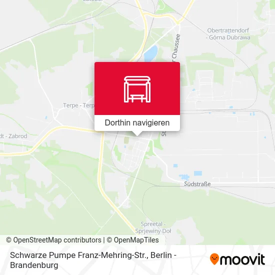 Schwarze Pumpe Franz-Mehring-Str. Karte