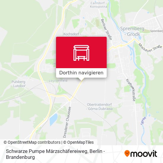 Schwarze Pumpe Märzschäfereiweg Karte