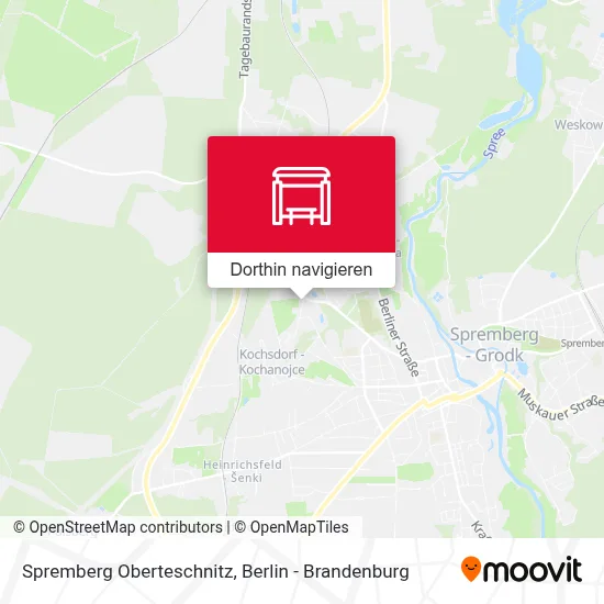 Spremberg Oberteschnitz Karte