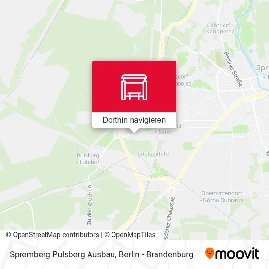 Spremberg Pulsberg Ausbau Karte