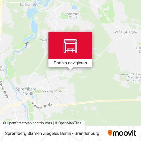 Spremberg Slamen Ziegelei Karte