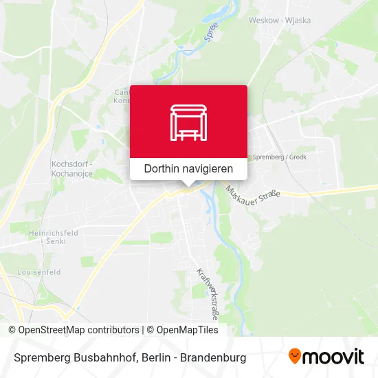 Spremberg Busbahnhof Karte
