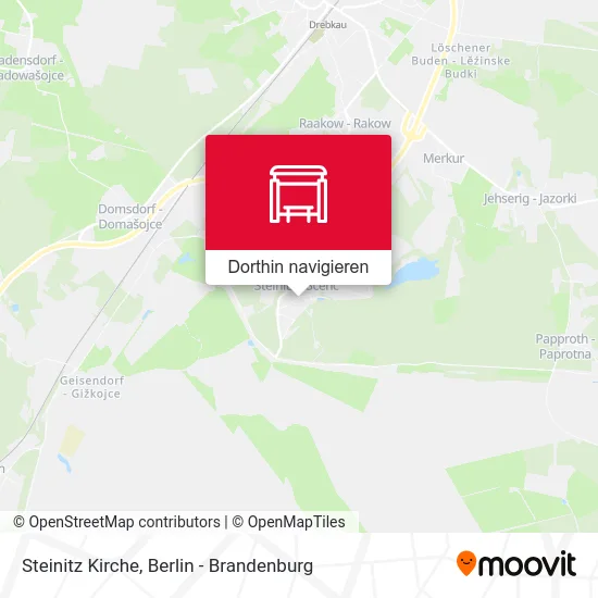 Steinitz Kirche Karte