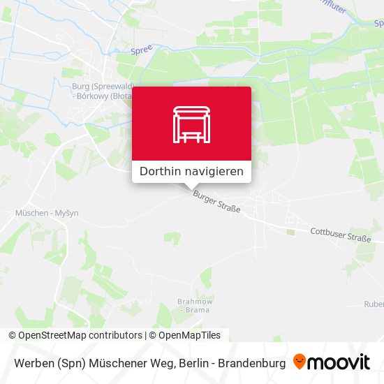Werben (Spn) Müschener Weg Karte