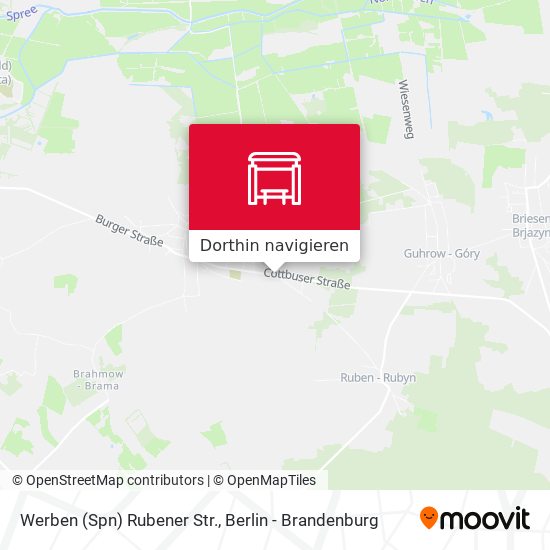 Werben (Spn) Rubener Str. Karte
