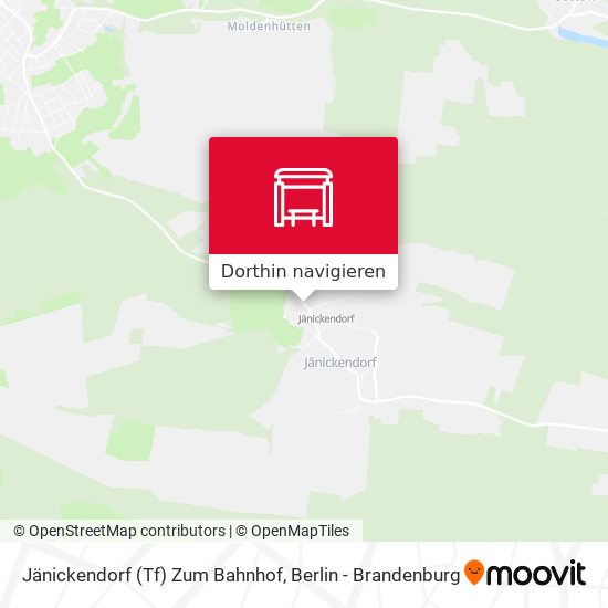 Jänickendorf (Tf) Zum Bahnhof Karte