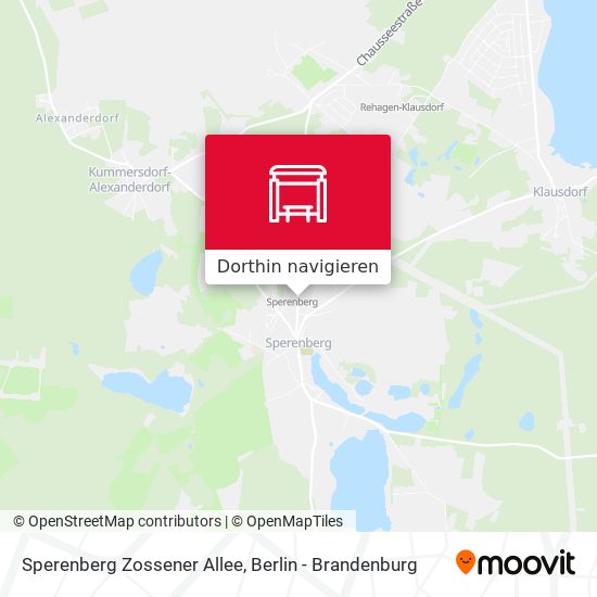 Sperenberg Zossener Allee Karte