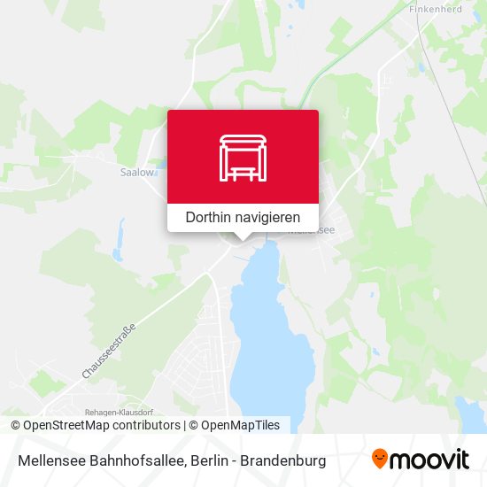 Mellensee Bahnhofsallee Karte