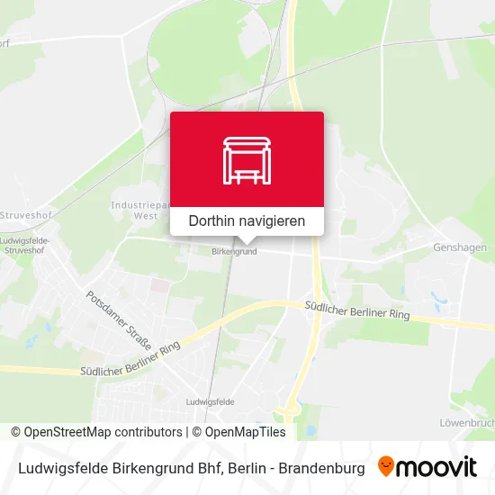 Ludwigsfelde Birkengrund Bhf Karte