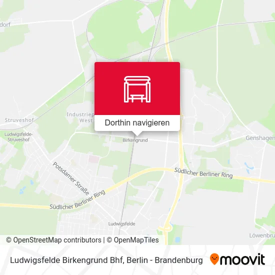 Ludwigsfelde Birkengrund Bhf Karte