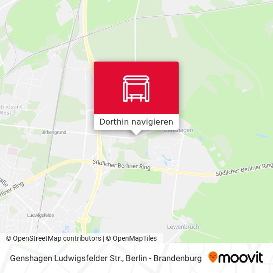 Genshagen Ludwigsfelder Str. Karte