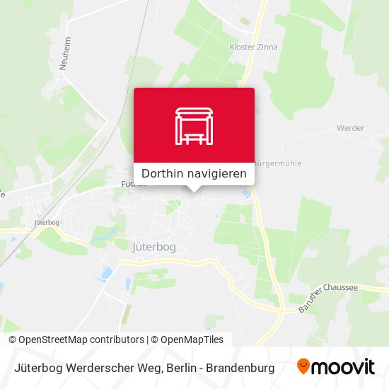 Jüterbog Werderscher Weg Karte