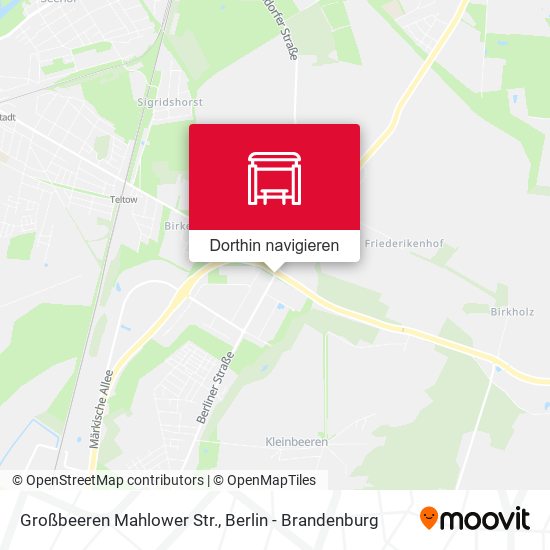 Großbeeren Mahlower Str. Karte