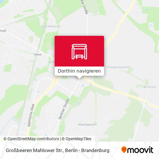Großbeeren Mahlower Str. Karte