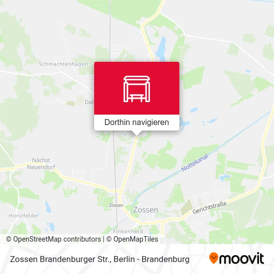 Zossen Brandenburger Str. Karte