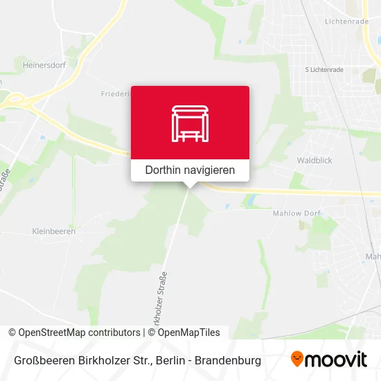 Großbeeren Birkholzer Str. Karte