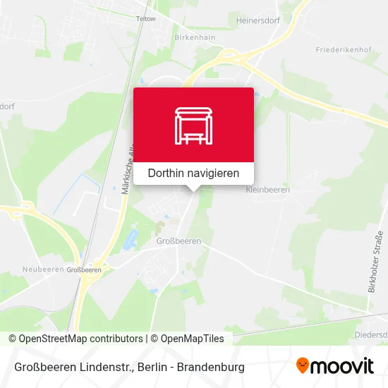 Großbeeren Lindenstr. Karte
