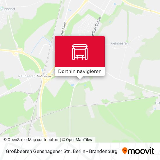 Großbeeren Genshagener Str. Karte