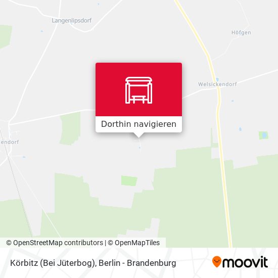 Körbitz (Bei Jüterbog) Karte