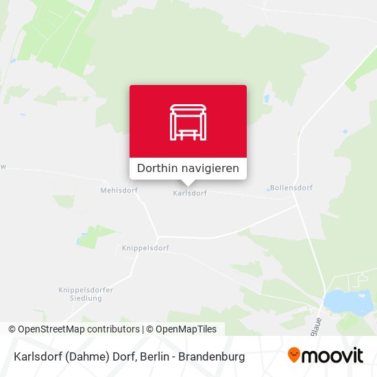 Karlsdorf (Dahme) Dorf Karte