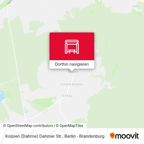 Kolpien (Dahme) Dahmer Str. Karte