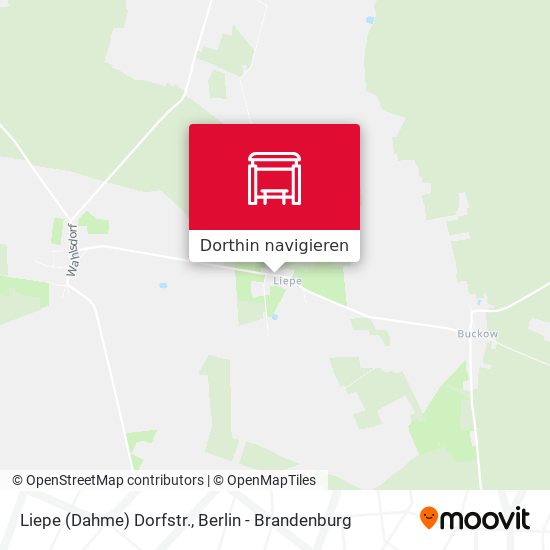 Liepe (Dahme) Dorfstr. Karte