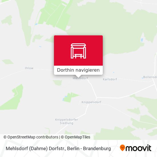 Mehlsdorf (Dahme) Dorfstr. Karte