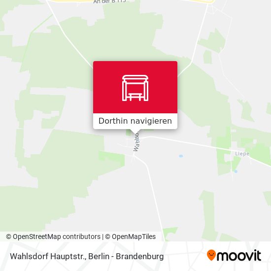 Wahlsdorf Hauptstr. Karte