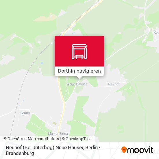 Neuhof (Bei Jüterbog) Neue Häuser Karte