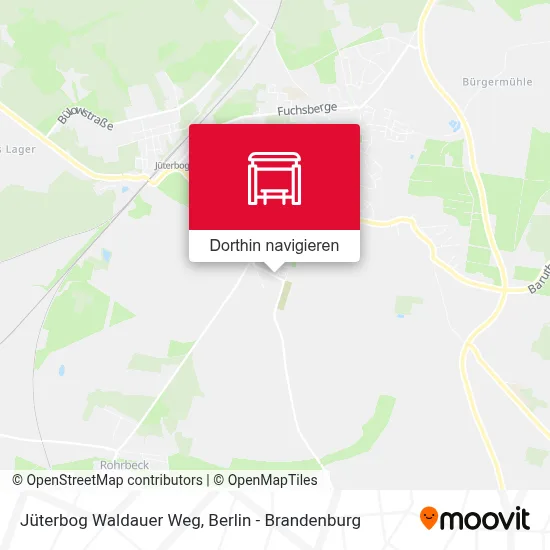 Jüterbog Waldauer Weg Karte